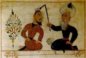 Miniatur aus einem Werk des Chirurgen Şerafeddin Sabuncuoğlu,